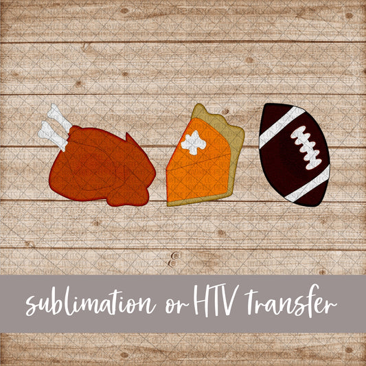 Thanksgiving Trio - Sublimation or HTV Transfer