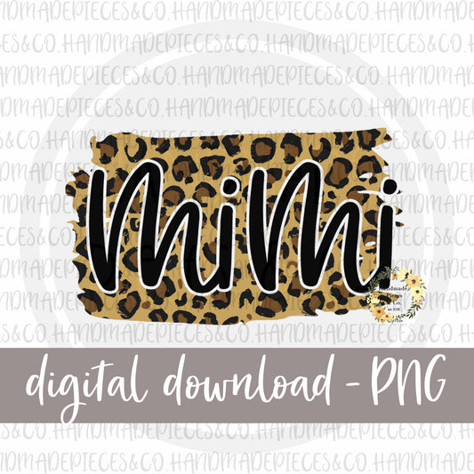 Mimi Brushstroke, Leopard - Digital Download