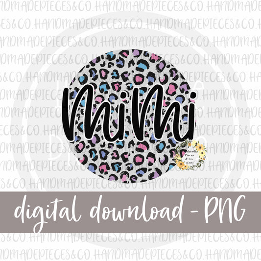 Mimi Round, Leopard Spring Pastel - Digital Download