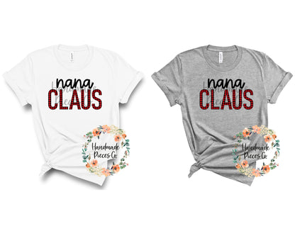 Nana Claus, Red Buffalo Plaid - Digital Download